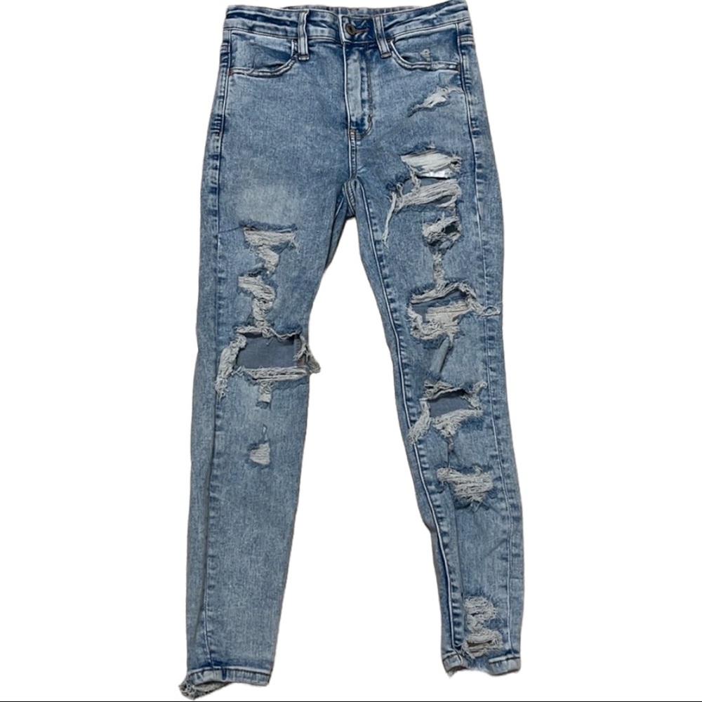AE American Eagle Outfitters Distressed Jeggings 2 XShort